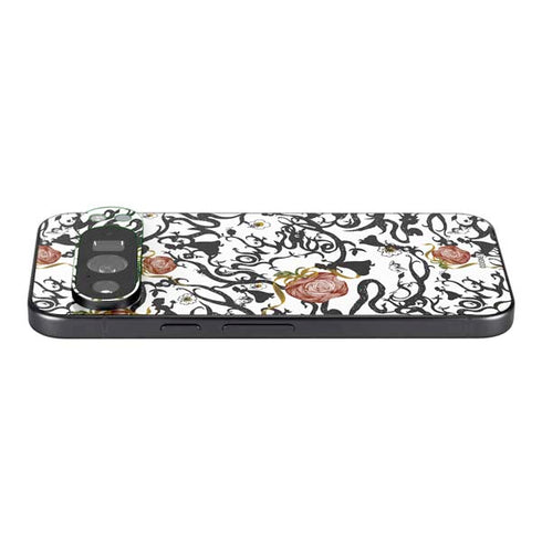 Disney Snow White Roses and Character Silhouette Pixel 9 Pro XL Skin